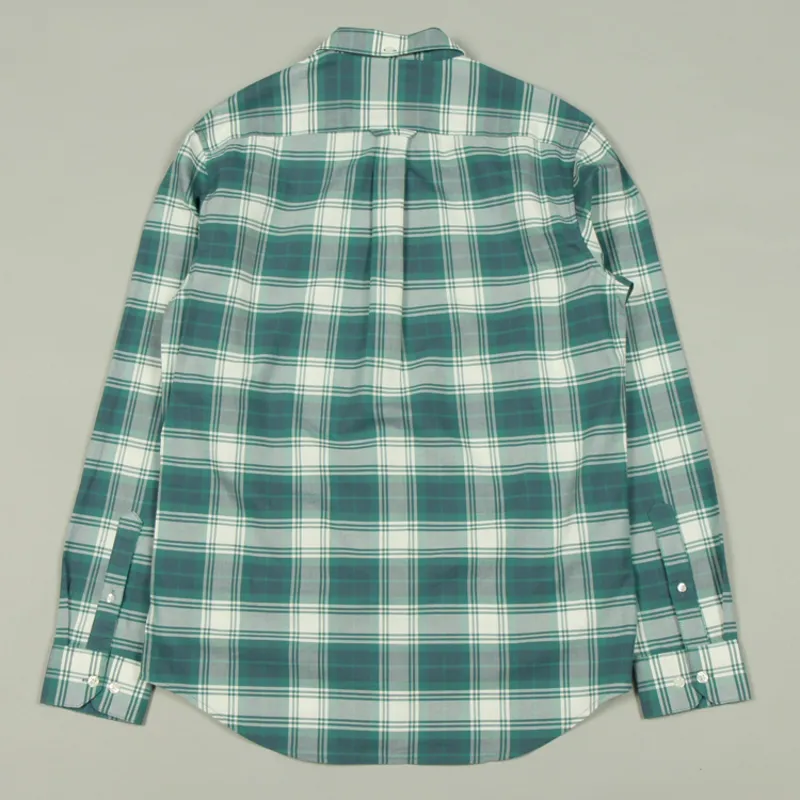 Farah Brewer Check Shirt - Ocean-2